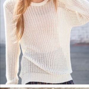 ‼️ 2/$15 Brandy Melville White/ Cream Knit Sweater